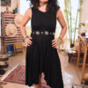 Black Akhmim Embroidered Belt handmade in Egypt & available at Jozee boutique
