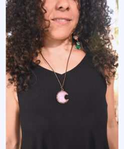 Rose Quartz Necklace made in Egypt & available at Jozee boutique