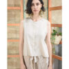 Beige Linen Top made in Egypt & available in Jozee boutique