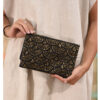 Black Beaded Clutch handmade in Egypt & available at Jozee Boutique.