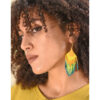 Multicolored Beaded Earrings handmade in Egypt & available in Jozee Boutique