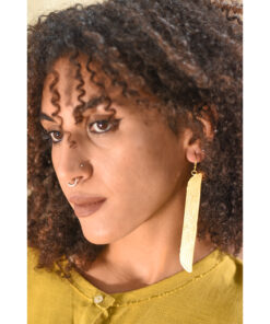 Gold Plated Brass Earrings handmade in Egypt & available in Jozee Boutique