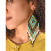 Multicolored Beaded Earrings handmade in Egypt & available in Jozee Boutique