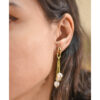 Gold Plated Earrings handmade in Egypt & available at Jozee boutique