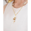 Gold Plated Necklace - Nazooza handmade in Egypt & available at Jozee boutique