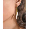 Gold Plated Earrings handmade in Egypt & available at Jozee boutique