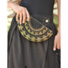 Black & Gold Beaded Clutch handmade in Egypt & available at Jozee Boutique.