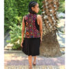 Black Embroidered Vest Hand Beaded Evening Vest handmade in Egypt & available at Jozee boutique
