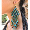 Multicolored Beaded Earrings handmade in Egypt & available in Jozee Boutique