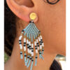 Multicolored Beaded Earrings handmade in Egypt & available in Jozee Boutique