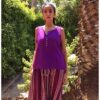 Purple Linen Top handmade in Egypt & available in Jozee boutique
