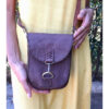 Brown Genuine Leather Cross Bag handmade in Egypt & available at Jozee Boutique.