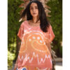 Orange Batik Dyed Nubian Top Handmade in Egypt & available at Jozee Boutique