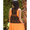 Black Siwa Embroidered Vest Hand Beaded Evening Vest handmade in Egypt & available at Jozee boutique