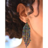 Multicolored Beaded Earrings handmade in Egypt & available in Jozee Boutique