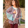Multicolored Handwoven Jacket handmade in Egypt & available at Jozee Boutique.