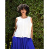 White Linen Top handmade in Egypt & available in Jozee boutique