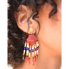 Multicolored Beaded Earrings handmade in Egypt & available in Jozee Boutique