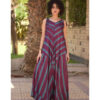 Purple & Baby Blue Flowy Jumpsuit/Dress handmade in Egypt & available at Jozee boutique