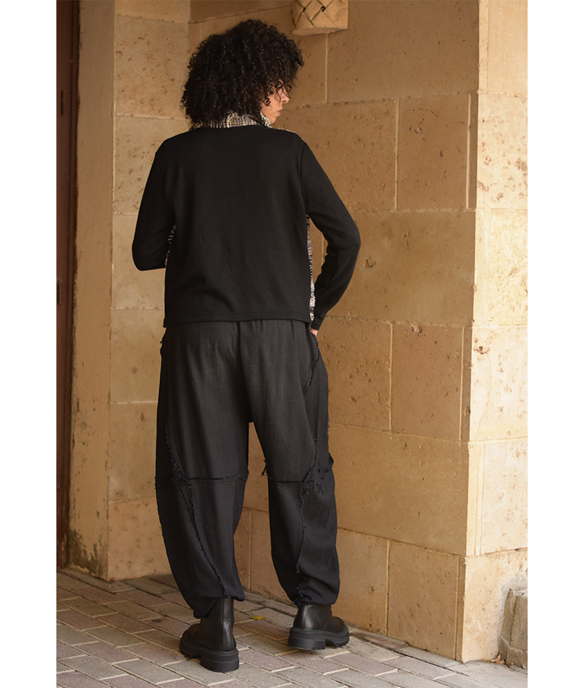 Black & White Cropped Akhmim Loomwoven Jacket handmade in Egypt & available at Jozee Boutique.handmade in Egypt & available at Jozee Boutique.