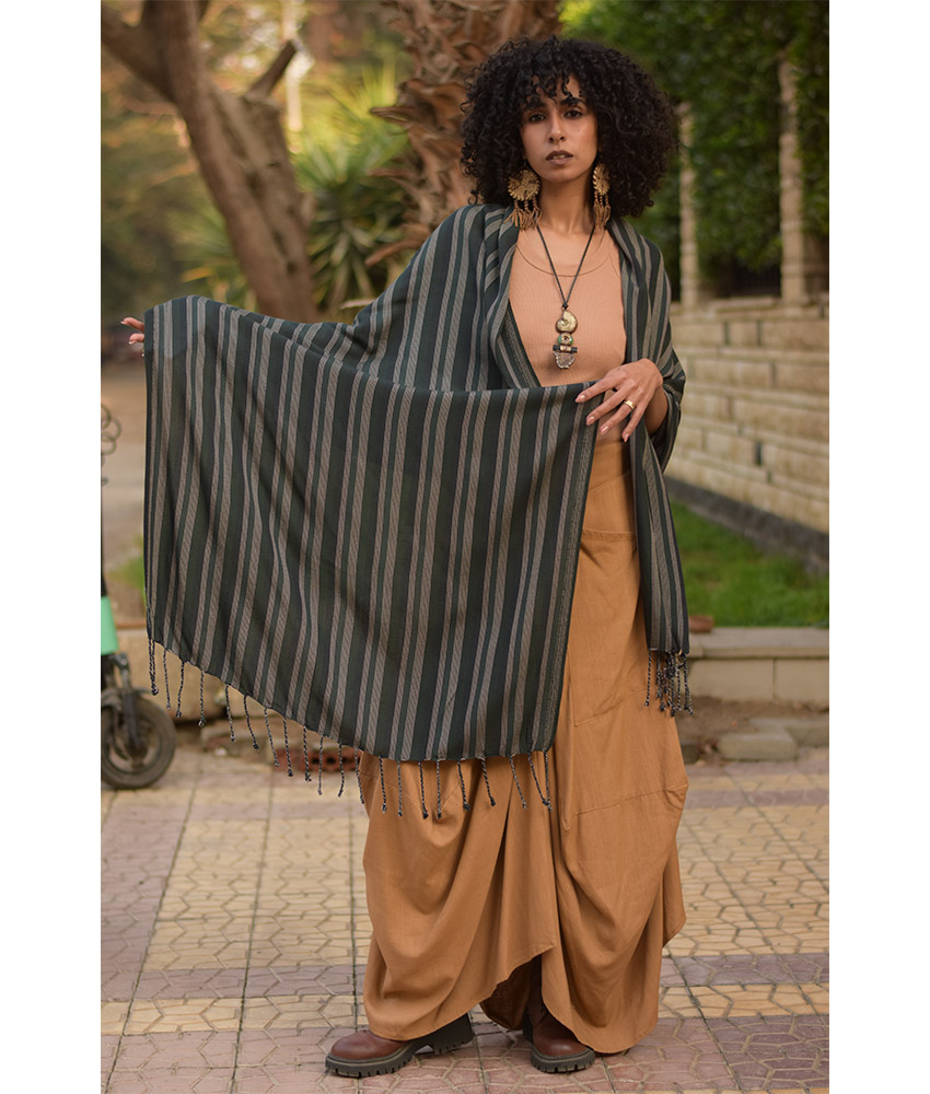 Multicolored Handwoven Viscose/Cotton Shawl handmade in Egypt & available at Jozee Boutique.handmade in Egypt & available at Jozee Boutique.