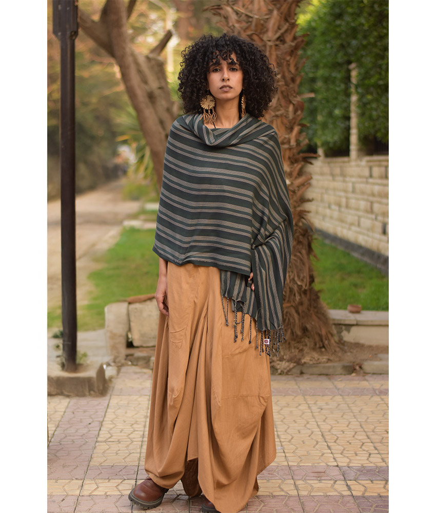 Multicolored Handwoven Viscose/Cotton Shawl handmade in Egypt & available at Jozee Boutique.handmade in Egypt & available at Jozee Boutique.