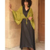 Lime Green Heavy Viscose Bolero handmade in Egypt & available at Jozee Boutique.
