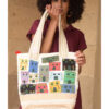 Off White Embroidered Tote Bag handmade in Egypt & available in Jozee boutique