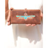 Brown Leather Wallet handmade in Egypt and available at Jozee Boutique.