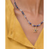 Multicolored Beaded Necklace handmade in Egypt & available at Jozee Boutique.