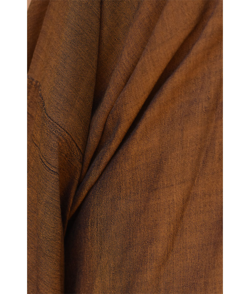 Cinnamon Brown Handwoven Viscose Cardigan handmade in Egypt & available at Jozee Boutique.